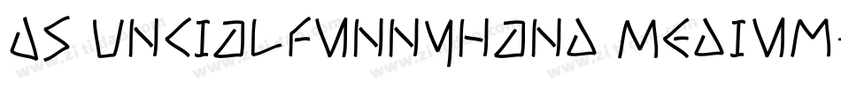 DS UncialFunnyHand Medium字体转换